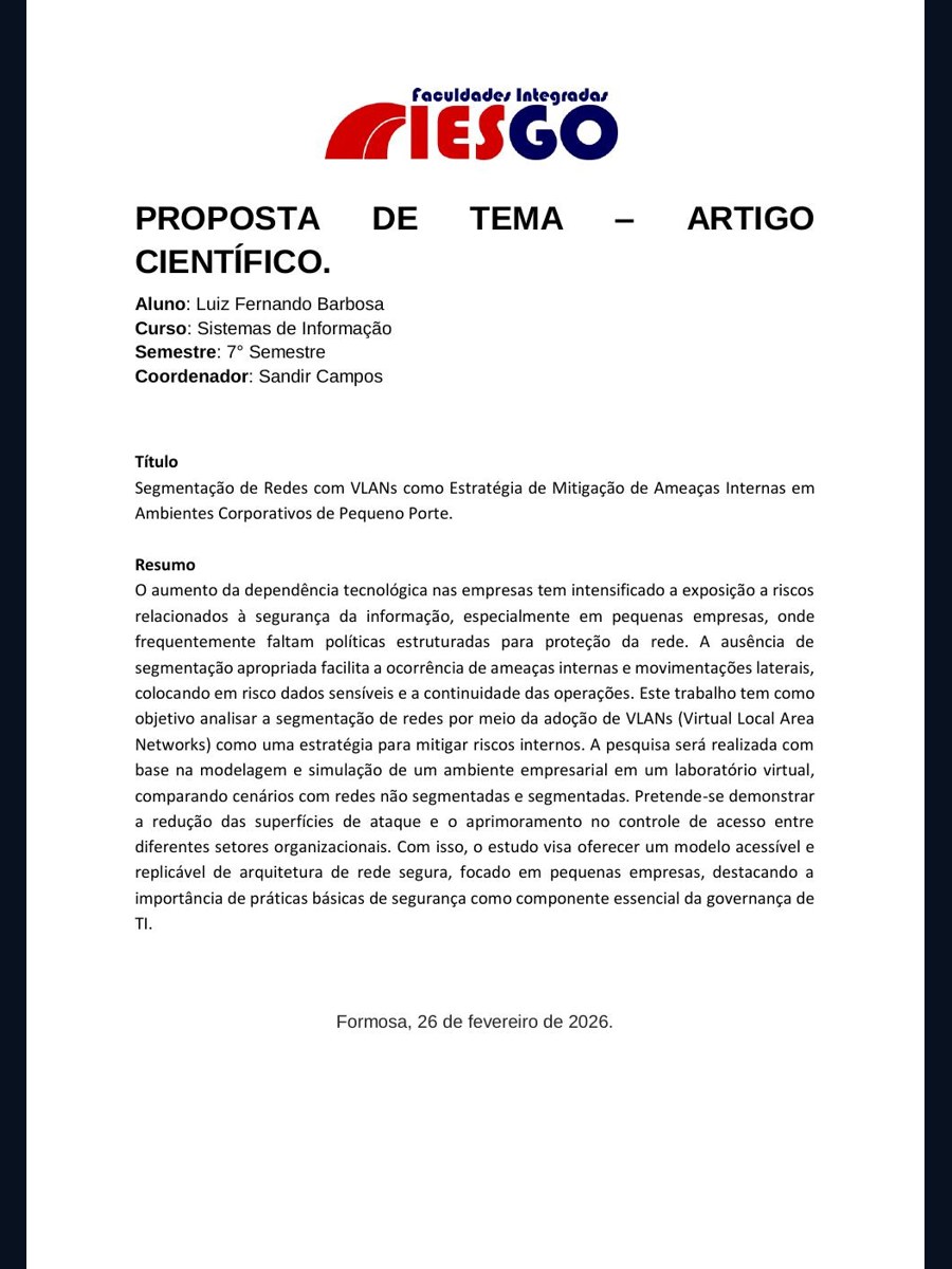Miniatura da publicação Proposta de tema